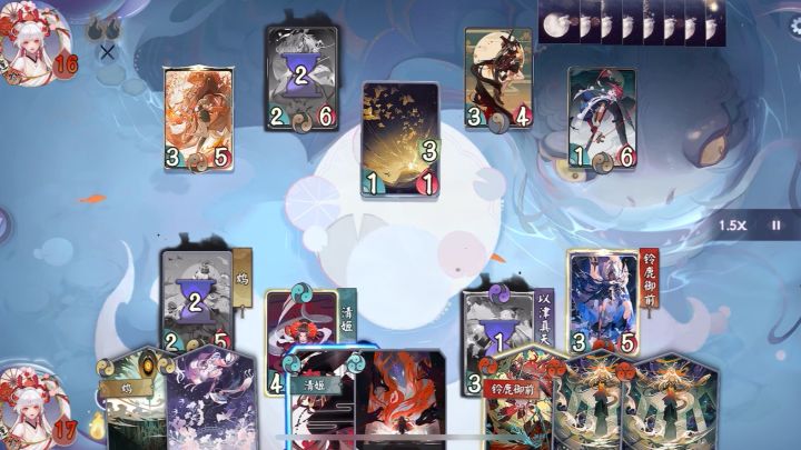 阴阳师百闻牌八段三阶双鸟青姬铃鹿 暴打鼓舞流截图