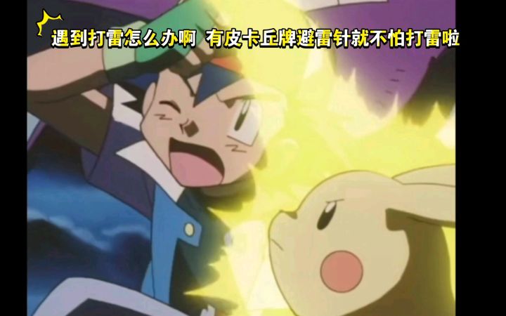 精灵宝可梦 遇到打雷怎么办啊 有皮卡丘牌避雷针就不怕打雷啦截图