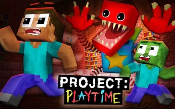 怪物学院第1816集丨 Project Playtime boxy Boo huggy wuggy-Poppy playtime 3丨我的世界动画截图