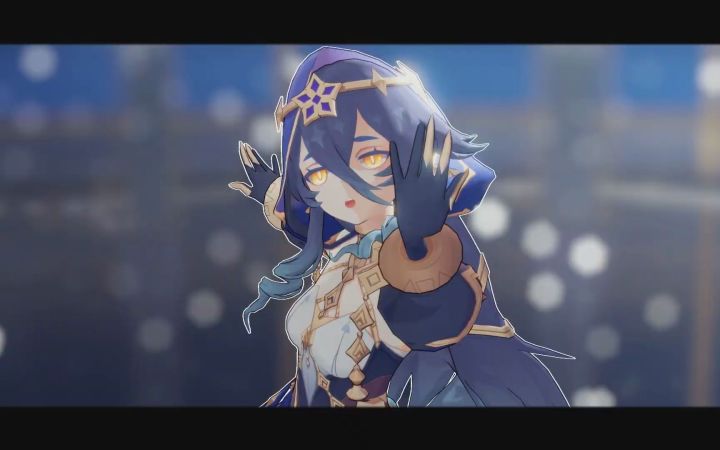 【原神MMD】里表情人【莱依拉】【搬运】截图