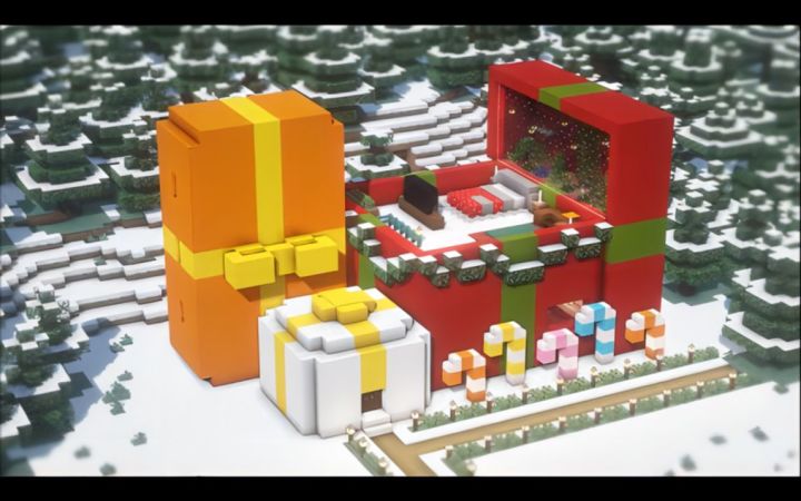 【Minecraft】圣诞礼物,住进去~截图