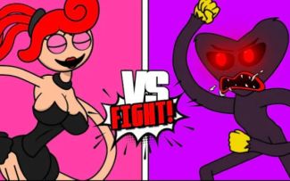 【搬运】黑色Twin Sister长腿妈咪 vs 黑色huggy wuggy丨Toon Punch EP 7丨Poppy playtime 2动画