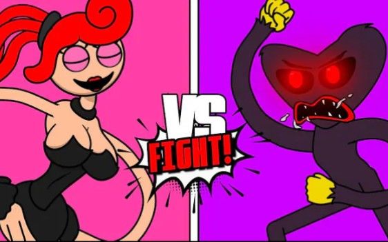 【搬运】黑色Twin Sister长腿妈咪 vs 黑色huggy wuggy丨Toon Punch EP 7丨Poppy playtime 2动画截图