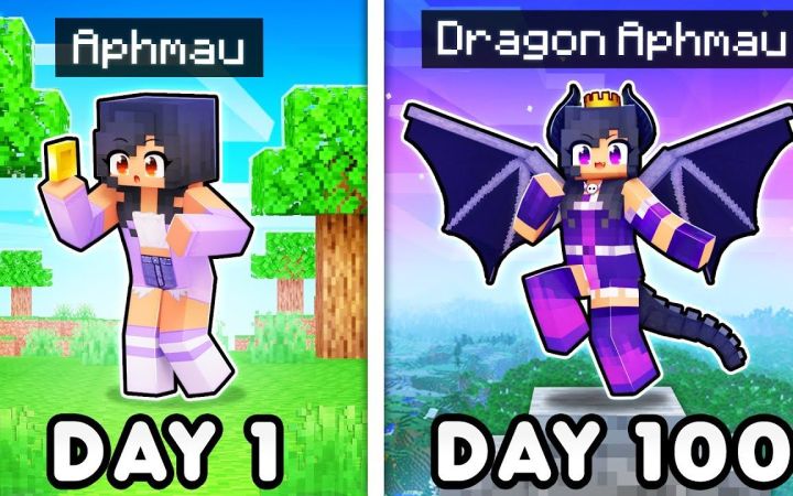 【Aphmau】我的世界|一百天龙龙养成100 DAYS as a DRAGON In Minecraft!截图