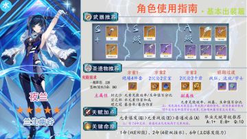 【夜兰角色使用指南】角色机制、阵容玩法全面解析#攻略大师#