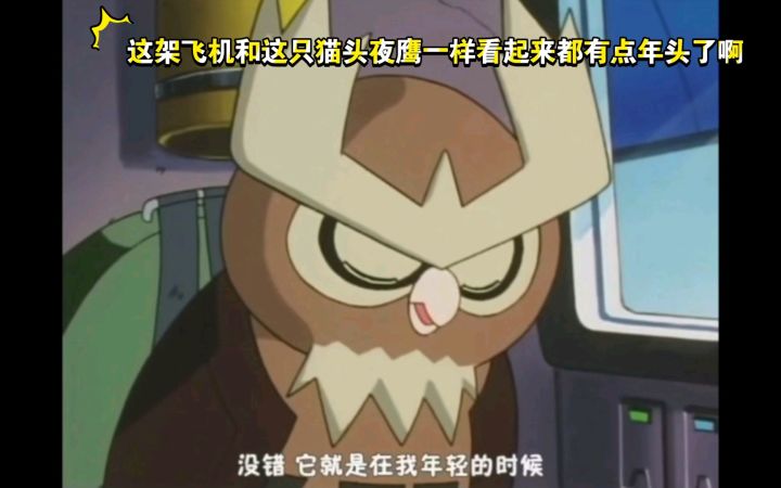 精灵宝可梦 这架飞机和这只猫头夜鹰一样看起来都有点年头了啊截图