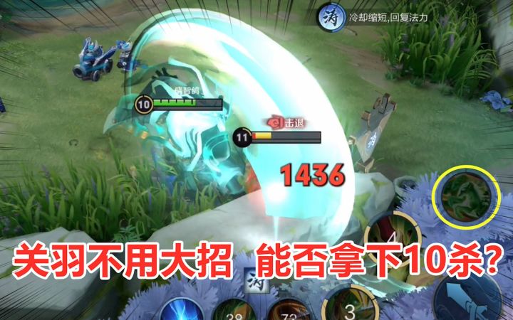 晓智哥:挑战关羽不用大招,高端局能否拿下10杀?截图