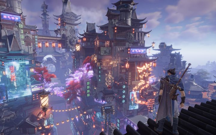 东方奇幻3D动作MMO端游 游戏内实机战斗展示 完美新世界(Perfect New World)次世代PC主机端网游 2023年5月STEAM首测截图