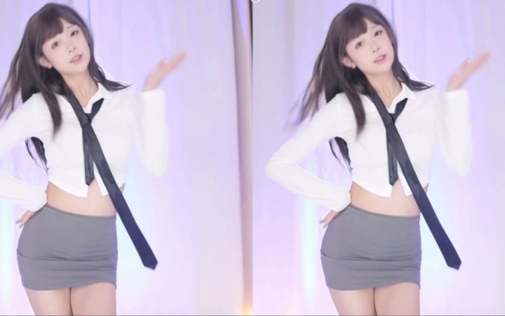 【鱼子酱】《猫步轻巧》白色常服版 直播跳舞录屏截图