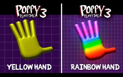 【搬运YouTube】Poppy playtime第三章同人手手录像带,彩虹手手vs黄色手手截图