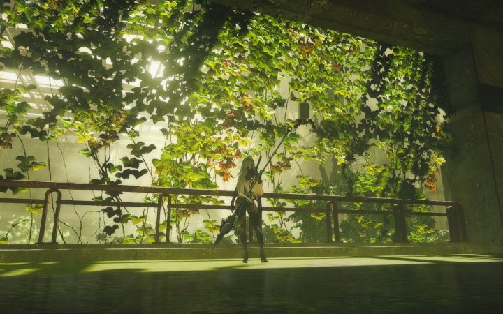 转载【4K】《尼尔:机械纪元》Texture Mod x Global Illumination Raytracing Reshade截图