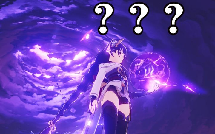 【原神】终于知道雷神手里的球从哪里来的了..截图