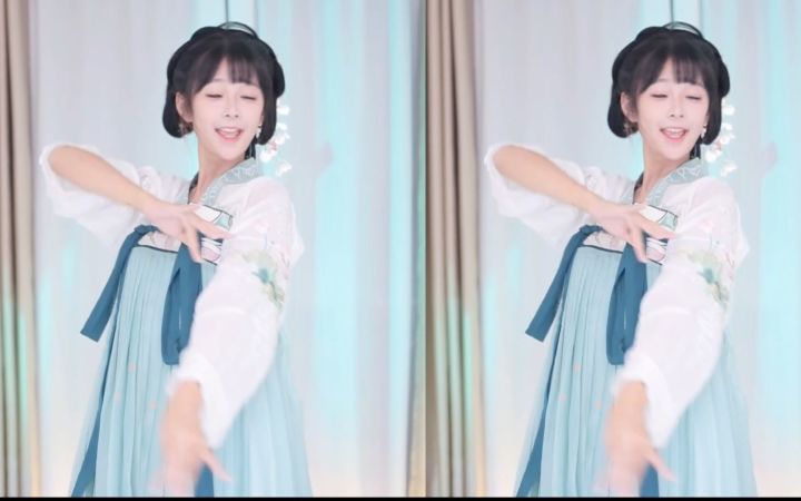 【鱼子酱】《云裳谣》 绿色丫鬟版 直播跳舞录屏截图