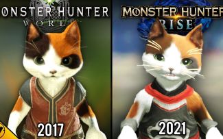 转载【4k】《怪物猎人:世界》VS《怪物猎人:崛起》直观对比: 一起去狩猎吧！