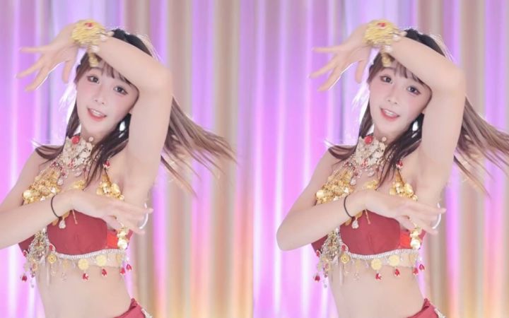 【鱼子酱】《丹青》异域舞娘套装 直播跳舞录屏截图