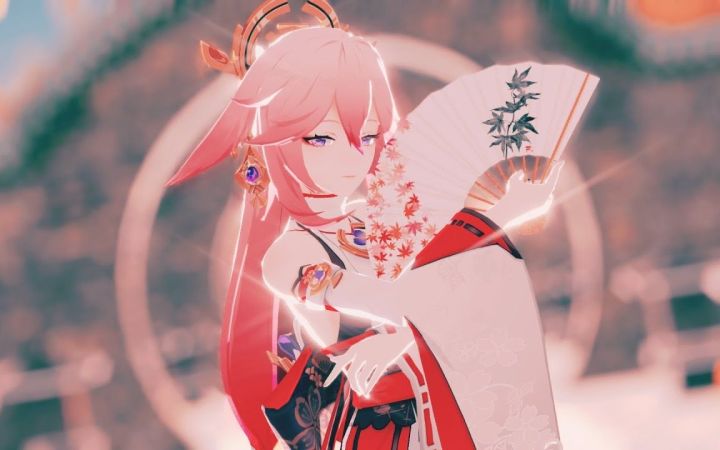 【原神MMD】响喜乱舞【八重神子】【搬运】截图