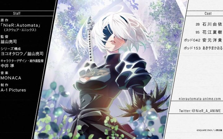 TV动画《尼尔 自动人形 Ver.1.1a》宣传文件「001:2B」「002:9S」「003:地堡」三段合集截图