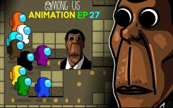 【搬运】Among us 我们之间 vs Obunga 动画EP27截图