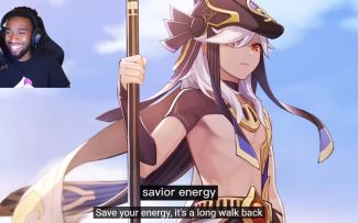 『原神』老外 SxmmyWasHere看“赛诺”角色PV反应