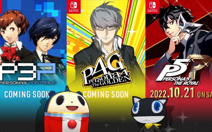《女神异闻录》系列3款宣布登陆NS!P5R发售日确认截图