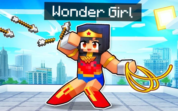 【Aphmau】我的世界|超级英雄之神奇女孩Saving My Friends As WONDER GIRL In Minecraft!截图
