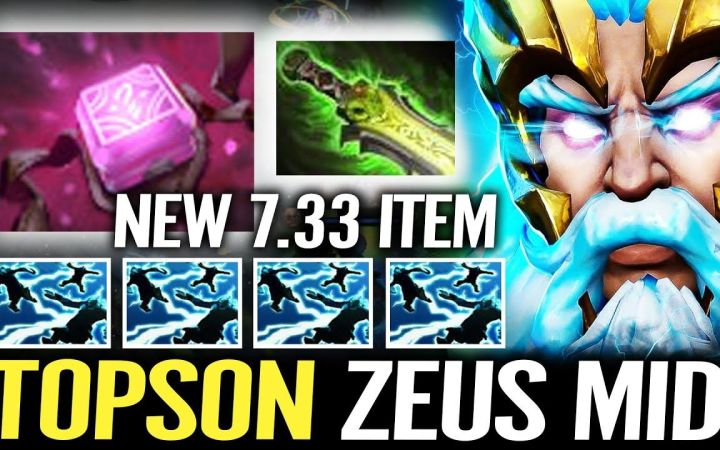 TOPSON中单宙斯,灵匣+虚灵刀的威力?【DOTA2 7.33】截图