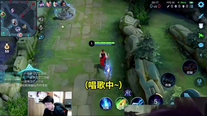 唱着歌溜着鸟人,王者也很惬意#树叶孙策 #巅峰赛截图