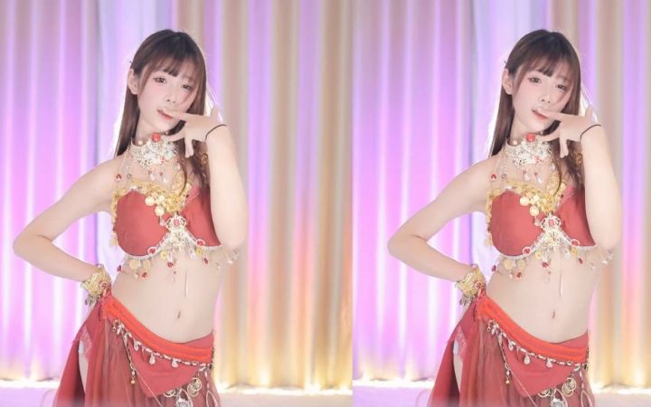 【鱼子酱】《笛子舞》异域舞娘套装 直播跳舞录屏截图