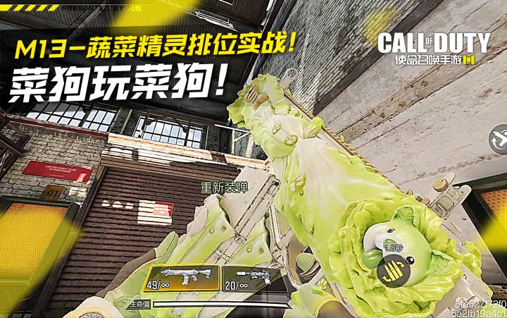M13-蔬菜精灵实战！菜狗排位玩菜狗！【使命召唤手游】#攻略大师#截图