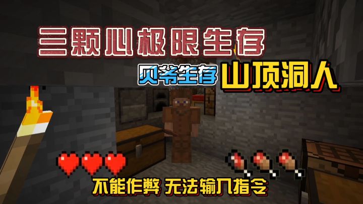 我的世界振金版贝爷9:通过迷路获取大量矿物与食物!截图