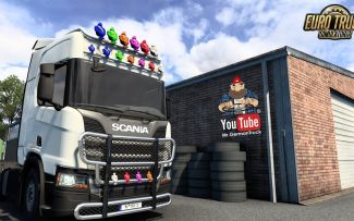 【YouTube】欧卡2mod_米其林人包模组|[ETS2 v1.44] Michelin Männchen Pack Mod *3 größen & vers