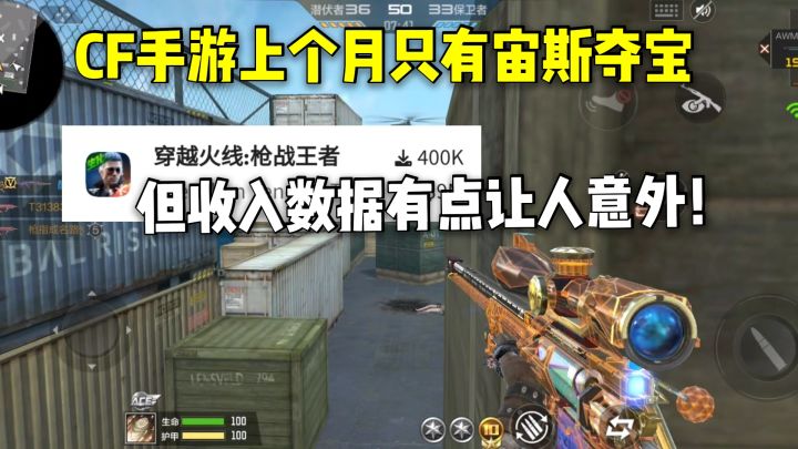 CF手游上个月只有宙斯夺宝,但收入数据有点让人意外!截图