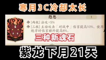 这次更新只有21天？寒月3C冷却大增，3种新魂石！