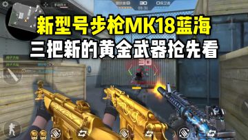 新型号步枪MK18蓝海曝光，三把新的黄金武器抢先看！