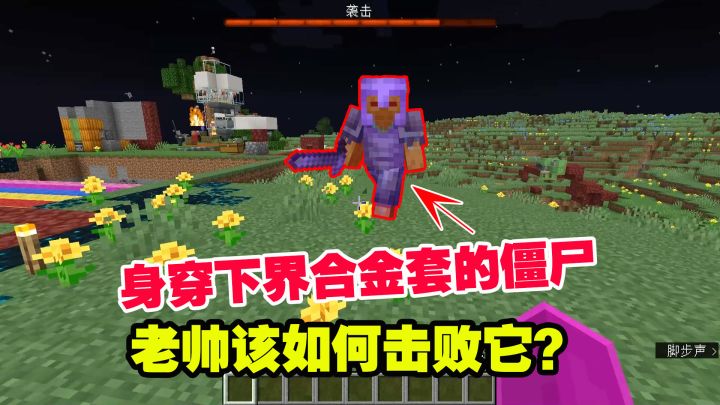 1.19联机49:身穿下界合金套的僵尸,老帅该如何击败它?我的装备截图