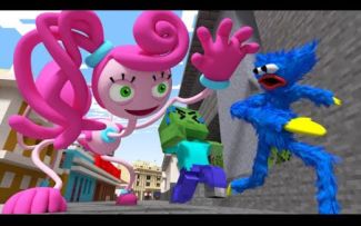 怪物学院1712集丨Escape from长腿妈咪悲伤的故事丨我的世界动画