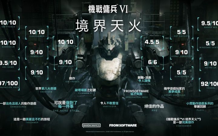 《装甲核心6》媒体赞誉宣传片公开截图