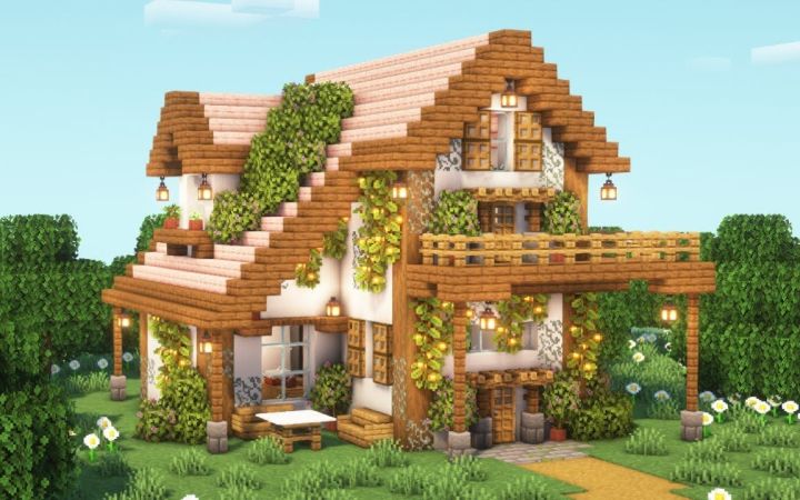 【Minecraft】简约田园风小屋截图