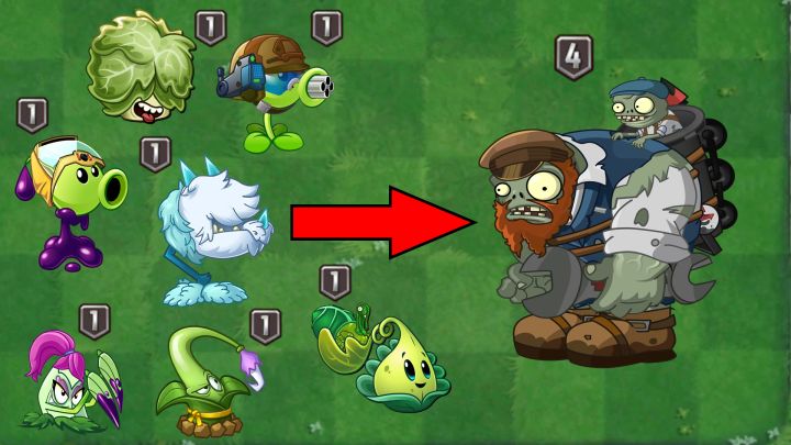 pvz2：1阶大战4阶，谁能干掉4阶巨人僵尸？截图