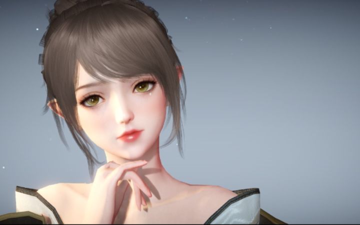 『天谕手游捏脸』一个平平无奇の大眼睛美女罢了截图