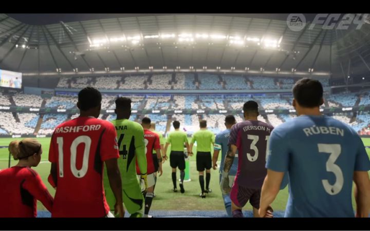 EA SPORTS FC24和eFootball2024过场动画对比截图