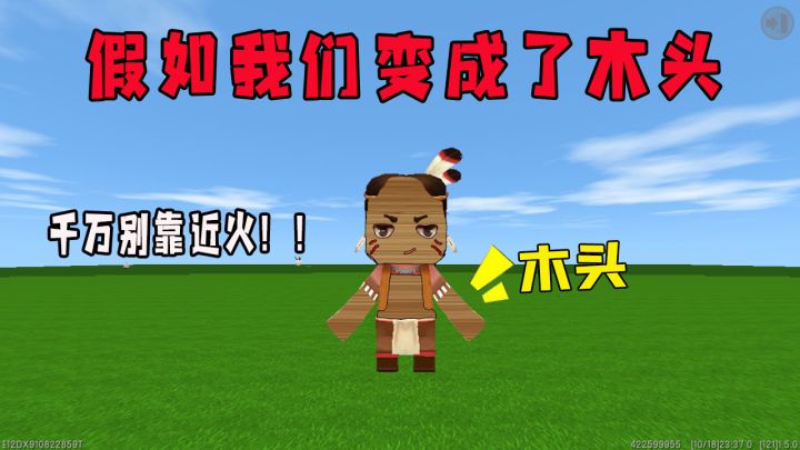 迷你世界:假如我们变成了木头,你知道会发生什么吗?居然这么有趣!截图