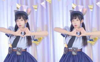 【鱼子酱】《Summertime》兔子警官套装 直播跳舞录屏
