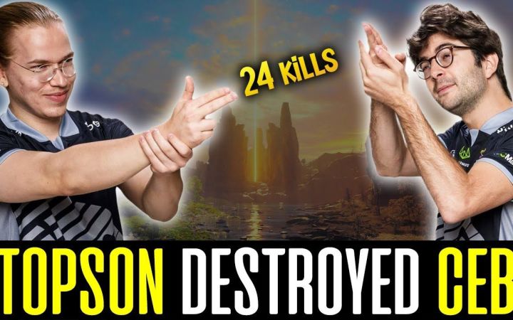 Topson 欧服天梯遇到老队友ceb那不好意思我的ti级别小小要登场了截图