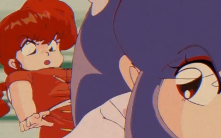 这画风我爱了，日本小哥创作《乱马1/2》对打动画截图