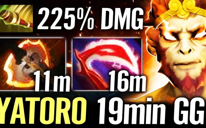 YATORO1号位齐天大圣,11分钟狂战斧19分钟结束比赛【DOTA2】截图