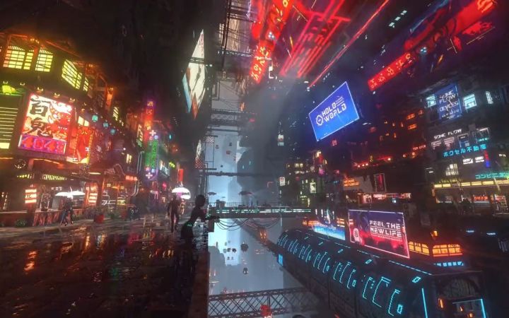 赛博朋克模拟游戏《N城狂想》(Nivalis)预告片公开截图