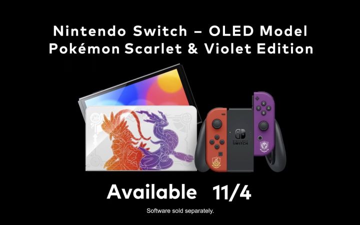 《宝可梦 朱/紫》限定版OLED Switch公开 11月4日发售截图