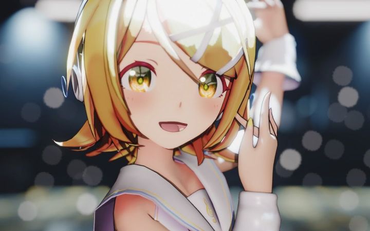 【MMD】IVE'After LIKE'【Sour式鏡音リン】【搬运】截图
