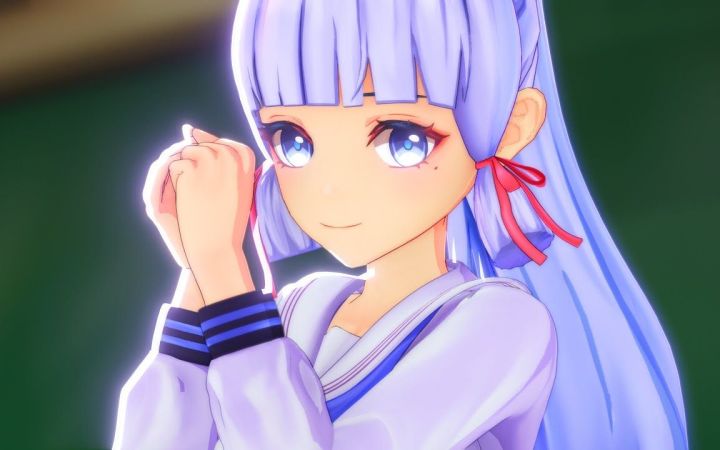 【原神MMD】拜托了亲爱的【神里绫华】【搬运】截图